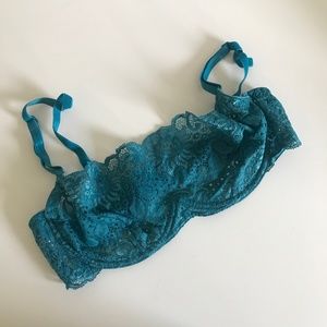 Teal Green Blue Bralette in Size M